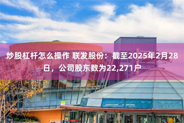 炒股杠杆怎么操作 联发股份：截至2025年2月28日，公司股东数为22,271户