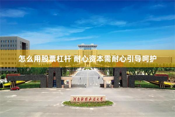 怎么用股票杠杆 耐心资本需耐心引导呵护