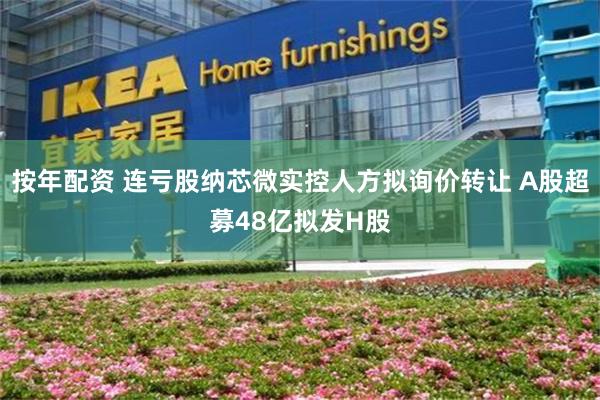 按年配资 连亏股纳芯微实控人方拟询价转让 A股超募48亿拟发H股