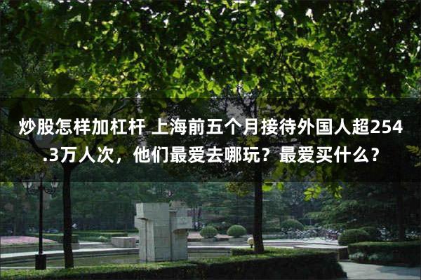 炒股怎样加杠杆 上海前五个月接待外国人超254.3万人次，他们最爱去哪玩？最爱买什么？